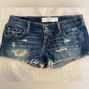 Abercrombie & Fitch Light-Medium Blue Denim Shorts